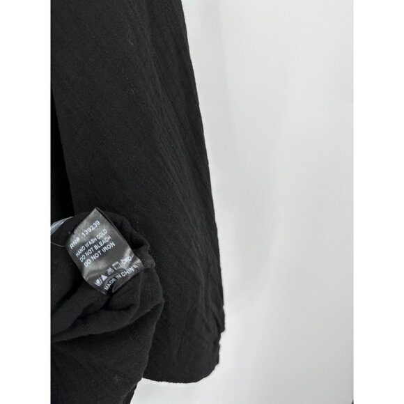 Pomander Place by Tuckernuck Black Gauze Millie Dress sz M Mini Length Swing - Picture 9 of 10